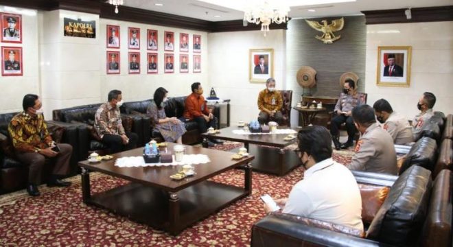 Kapolri Silaturahmi dengan Bank BRI, Guna Dukung Inovasi UMKM di Tengah Pandemi Covid-19