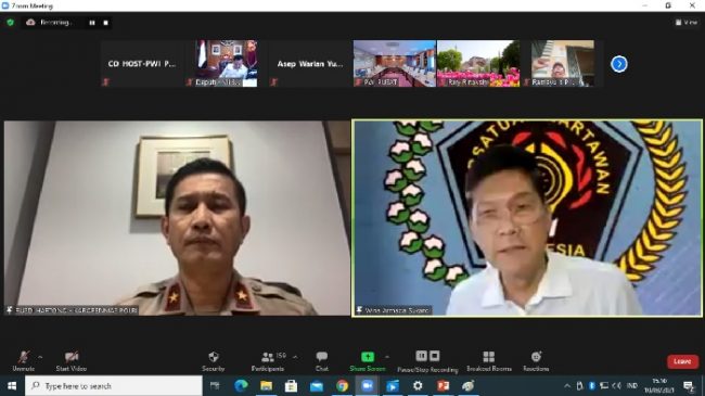 PWI Pusat Gelar Webinar Sikapi Perubahan UU ITE