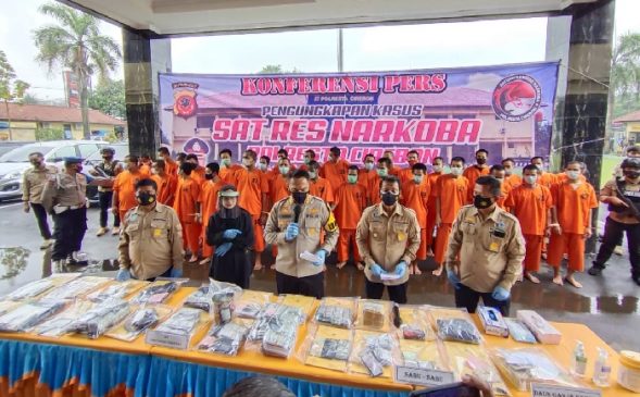 Sat Narkoba Polresta Cirebon Ungkap 27 Kasus Narkoba, Puluhan Tersangka Diamankan