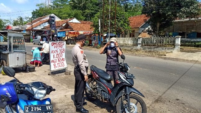 TNI-Polri Bersinergi Laksanakan Ops Yustisi di Wilkum Ciamis Polda Jabar