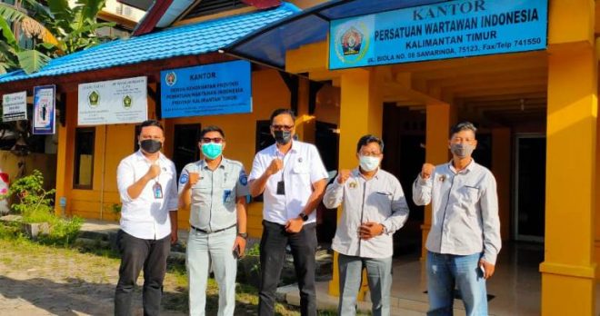 Jalin Kerja Sama, Jasa Raharja Perwakilan Samarinda Datangi PWI Kaltim