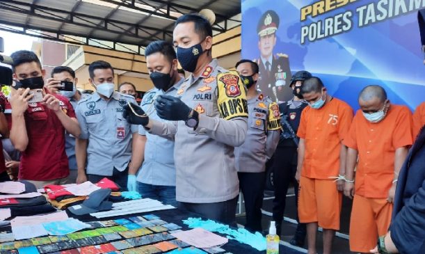 Satreskrim Polres Tasikmalaya Kota Ciduk Komplotan Pencuri Ganjal ATM