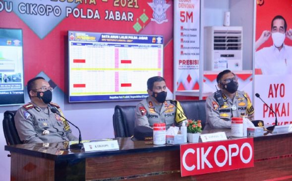 Kapolda Jabar Cek dan Pantau Penyekatan Operasi Ketupat Lodaya 2021