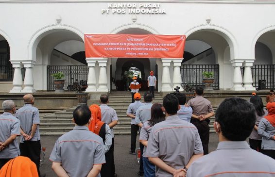 PT Pos Indonesia Gelar Apel Siaga Nasional Pos Komando RAFI 2021