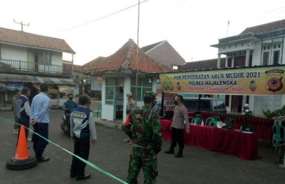 Polres Majalengka Perketat Penyekatan di Wilayah Perbatasan Lemahsugih – Wado