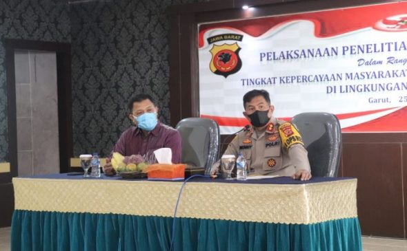 Tim Puslitbang Polri Lakukan Penelitian di Polres Garut