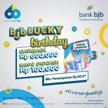 bjb 60vesary Tawarkan Hadiah Jutaan Rupiah Promo bjb Lucky Birthday 2021
