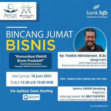 Ayo Ikuti Webinarnya di Bincang Jumat Bisnis Online, Supaya Jadi Pemimpin yang Mahir Dalam Komunikasi Bisnis