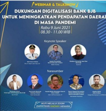 Dukung Optimalisasi Pendapatan Daerah, bank bjb Bersama Pemkot Cirebon Gelar Webinar