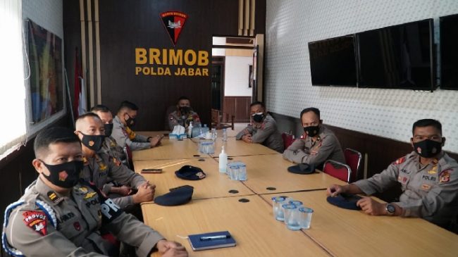 Hari Lahir Pancasila, Dansat Brimob Polda Jabar Ikuti Secara Virtual