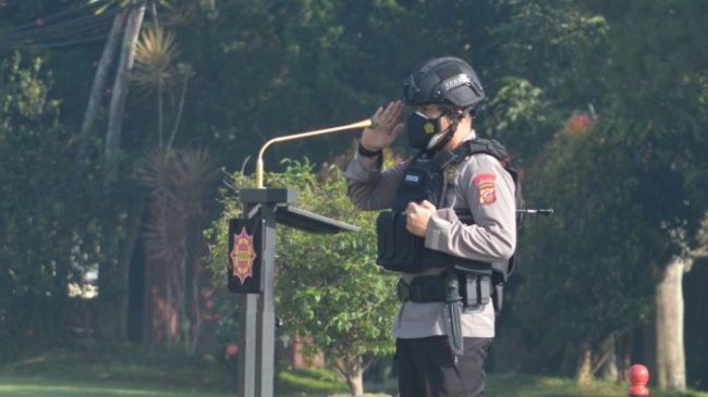 Ini yang Dilakukan Sat Brimob Polda Jabar Perangi Covid-19