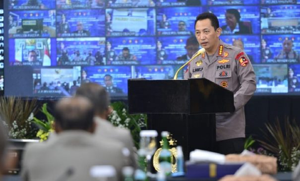 Kapolri Minta Penguatan Transformasi Menuju Polri Presisi dalam Rakernis Gabungan 4 Divisi