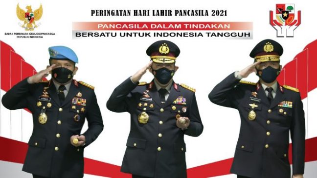 Kapolri Tegaskan Refleksi Hari Lahir Pancasila, Bersatu dan Gotong Royong Melawan Covid-19