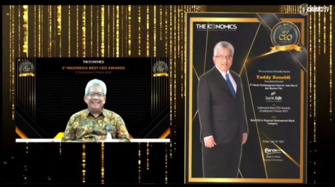 Dirut bank bjb, Yuddy Renaldi Raih Predikat Indonesian Best CEO Award 2021