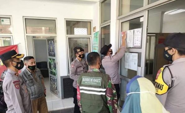 Jajaran Polres Majalengka Bersama Tiga Pilar Berikan Himbauan PPKM Darurat