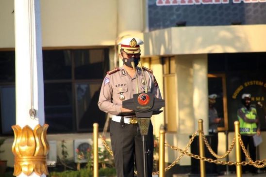 Dir Lantas Polda Jabar Pimpin Apel Gelar Pasukan Operasi Patuh Lodaya 2021