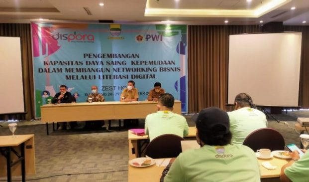 Dispora Gandeng PWI Kota Bandung Gelar Pelatihan Pengembangan Kapasitas Daya Saing Kepemudaan