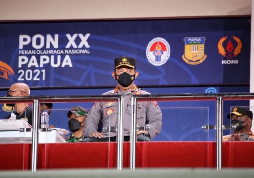 Kapolri Pastikan Pengamanan Berjalan Baik, Saat Tinjau Kesiapan Pembukaan PON XX