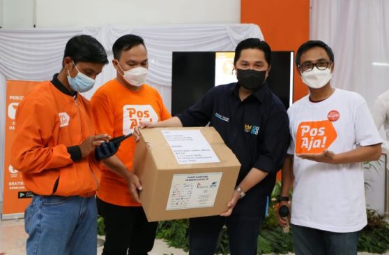 Kunjungan Menteri BUMN ke Kantor Pos Bogor, Pos Indonesia Perkenalkan New Platform Layanan Digital Kurir dan Jasa Keuangan