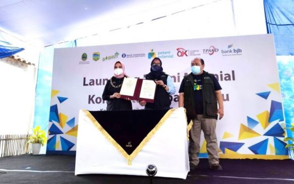 bank bjb Bersama Dishut Jabar Launching Program Petani Milenial Lebah Madu di Tasikmalaya