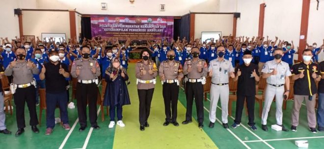 Dit Lantas Polda Jabar Laksanakan Pelatihan Peningkatan Kompetensi dan Keterampilan Pengemudi Ambulans