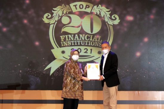 Kinerja Positif  bank bjb Diganjar Predikat Top 20 Financial Institution 2021 oleh The Finance