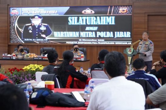 Kapolda Jabar, Irjen Pol Suntana Silaturahmi dengan Wartawan Mitra Polda Jabar