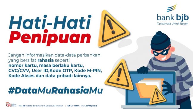 Sistem Penipuan Online Sering Terjadi, bank bjb Berikan Edukasi