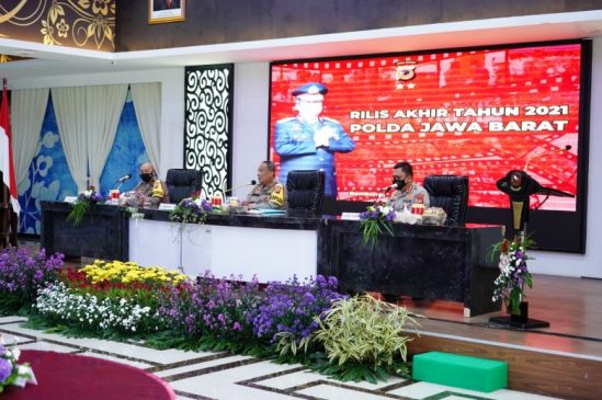 Polda Jabar Gelar Rilis Akhir Tahun 2021