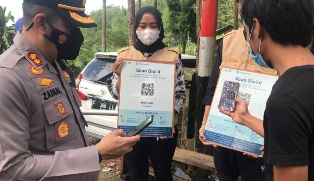 Polisi Tinjau Tempat Wisata, Pastikan Prokes dan penerapan Ganjil Genap, Jelang Libur Nataru