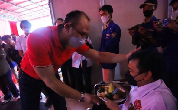 Achmad Nugraha Resmikan Usaha Cuci Motor Milik Pemuda Penyandang Disabilitas