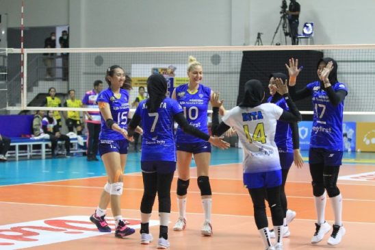 Voli Putri Bandung bjb Tandamata Kalahkan Jakarta Popsivo Polwan