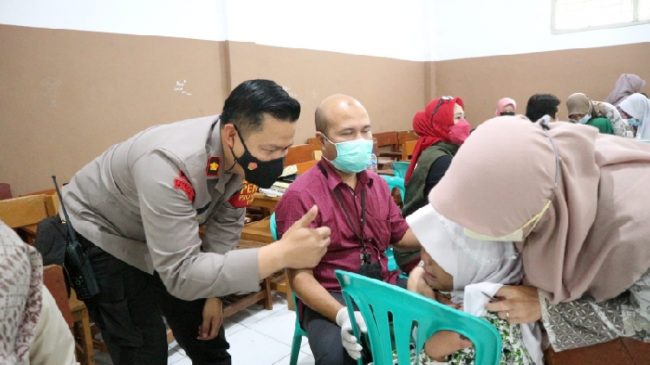 Polisi Gelar Gebyar Vaksinasi Merdeka Anak