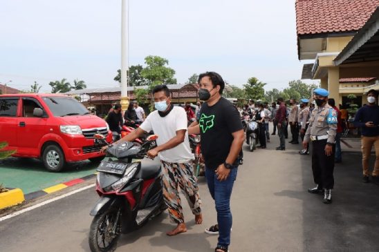 Belasan Kendaraan Tidak Sesuai dengan Keabsahan yang Diduga Milik Anggota GMBI Diamankan Polisi