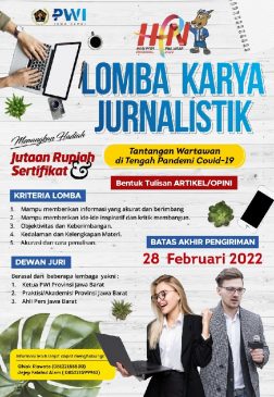 Jurnalis Ayo Ikuti Lomba Menulis Artikel, dan Menangkan Hadiahnya!