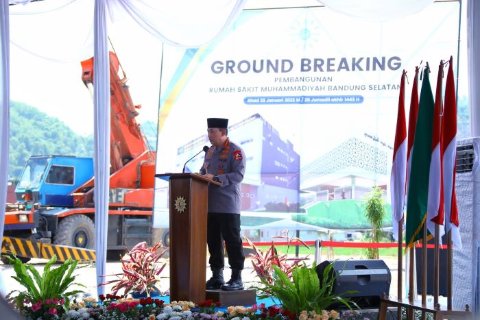 Kapolri Hadiri Ground Breaking RS Muhammadiyah, Dukung Penuh Program Kesehatan dan Pendidikan Masyarakat