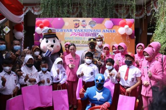Sebanyak 1.200 Bingkisan serta Doorprize 3 Sepeda Disiapkan Dalam Kegiatan Gebyar Vaksinasi Anak Presisi