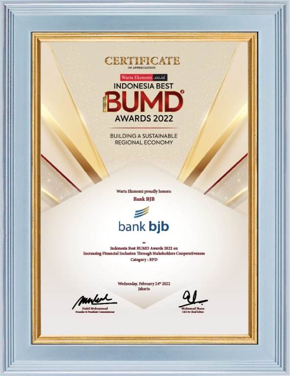 Bangkitkan Perekonomian Daerah, bank bjb Raih Indonesia Best BUMD Awards 2022 (2)