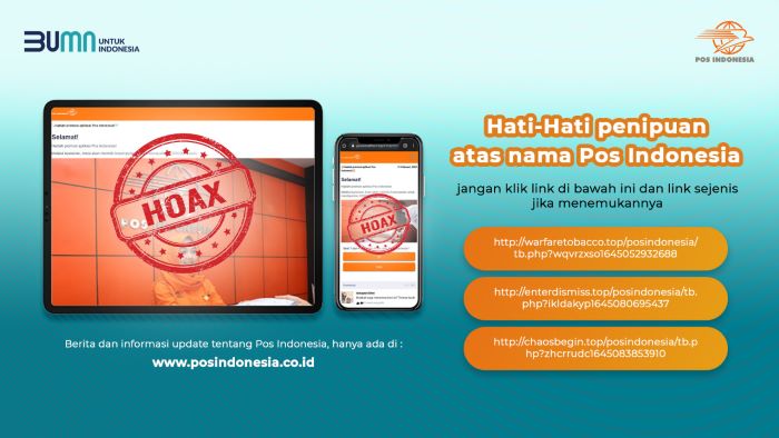 Berikut Klarifikasi Pos Indonesia Terkait Informasi Hoax Program Hadiah