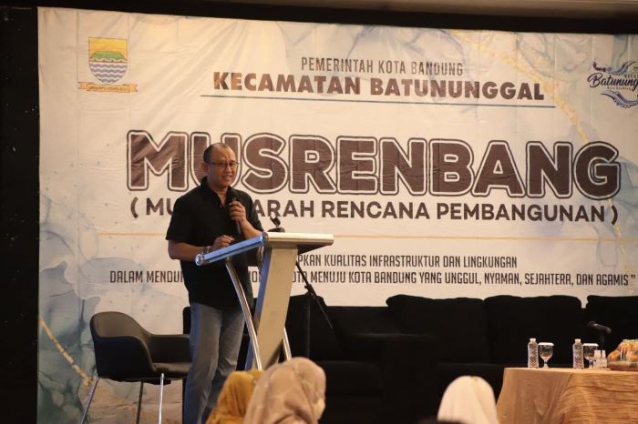 Hadiri Musrenbang RKPD Tahun 2023 Kecamatan Batununggal, Achmad Nugraha Minta Sasar Pengembangan Ekonomi Warga