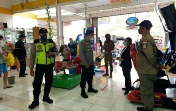 PPKM Level 3, Tim Prabu Laksanakan Patroli Penertiban Prokes di Tempat Mudah Terjadinya Kerumunan