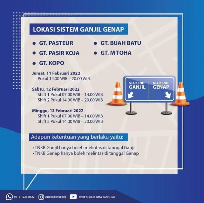 Pemkot Bandung Kembali Tutup Jalan dan Ganjil Genap di 5 GT (2)