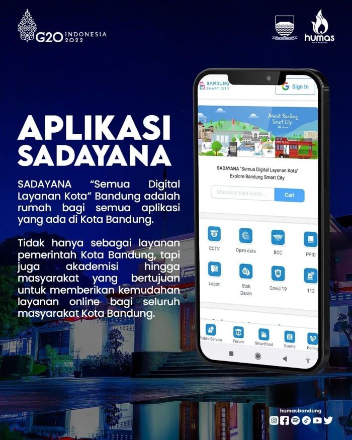 Pemkot Bandung Terus Berinovasi, Hadirkan Aplikasi Bandung Sadayana