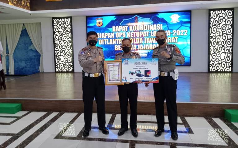 Sat Lantas Polres Majalengka Polda Jabar Raih Penghargaan Peringkat I Tingkat Polres se-Indonesia di Ajang IRSMS Awards 2022