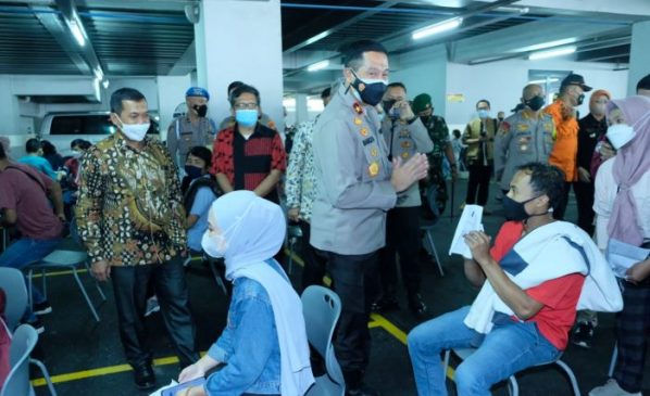 Waka Polda Jabar Tinjau Percepatan Vaksinasi di PT Royal Abadi Sejahtera Cimahi