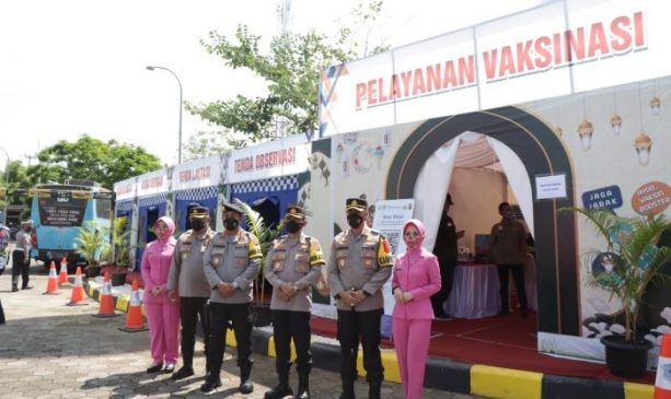 Ada Area Bermain Anak di Pos Terpadu Polisi di Cileunyi