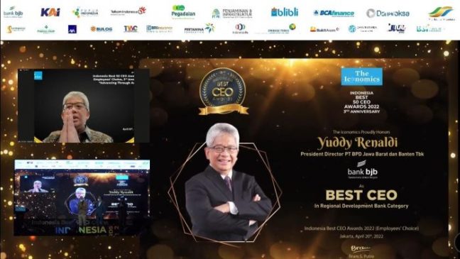 Catatkan Prestasi Gemilang, Dirut bank bjb Raih Indonesia Best CEO Awards 2022