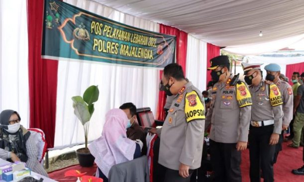 Kapolda Jabar Cek Pos Pam di Wilkum Polres Majalengka, Cek Kesiapan Ops Ketupat Lodaya 2022