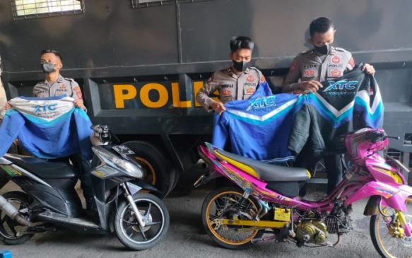 Ops Pekat Lodaya 2022, Polisi Amankan Dua Motor Bodong dan Barbuk Jaket XTC