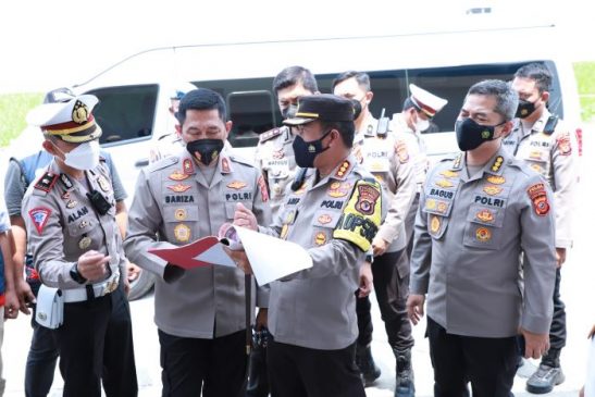 Wakapolda Jabar Cek Kesiapan Rest Area Jalur Tol di Wilayah Hukum Polresta Cirebon